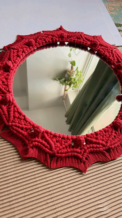 Mandala Macrame Mirror