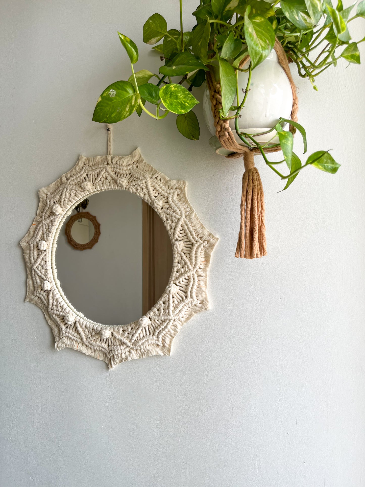 Mandala Macrame Mirror