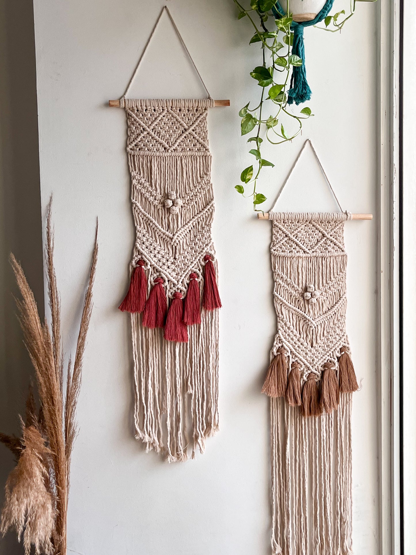 Macrame Large Tassel wall hanging