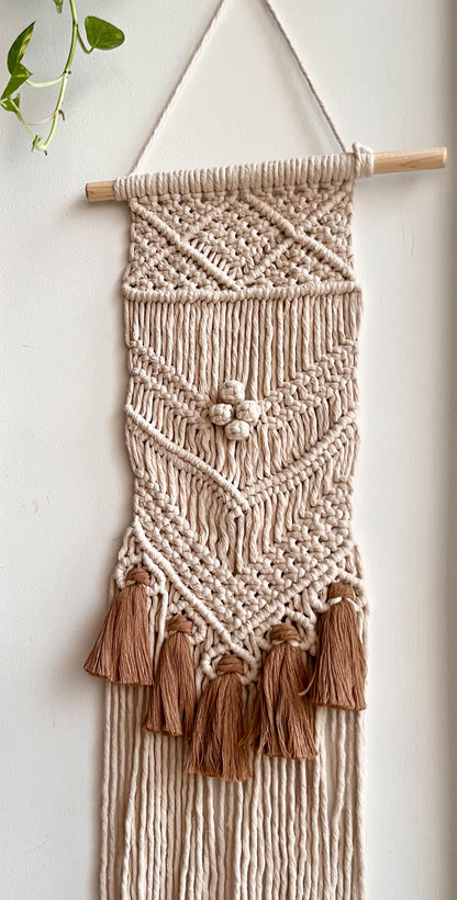 Macrame Large Tassel wall hanging