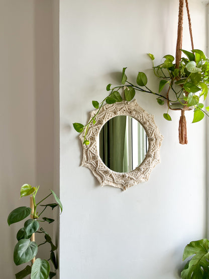 Mandala Macrame Mirror