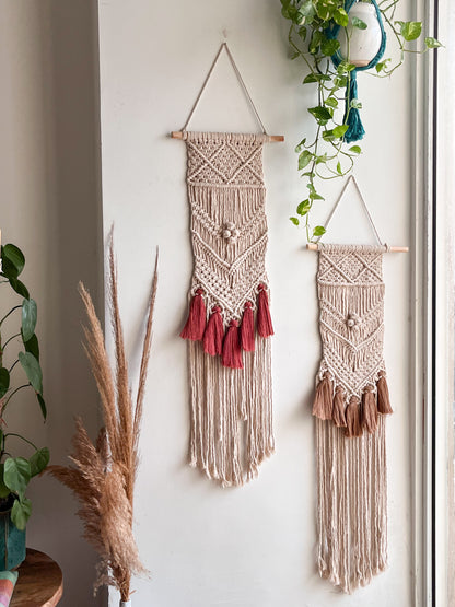 Macrame Large Tassel wall hanging