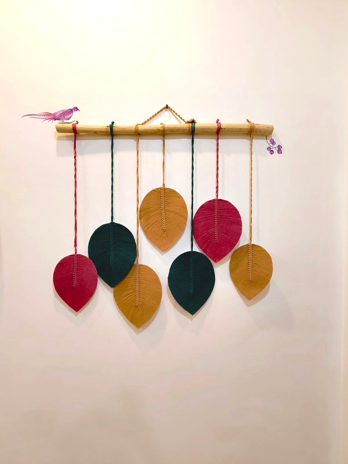 Macrame Feather Wall Hanging