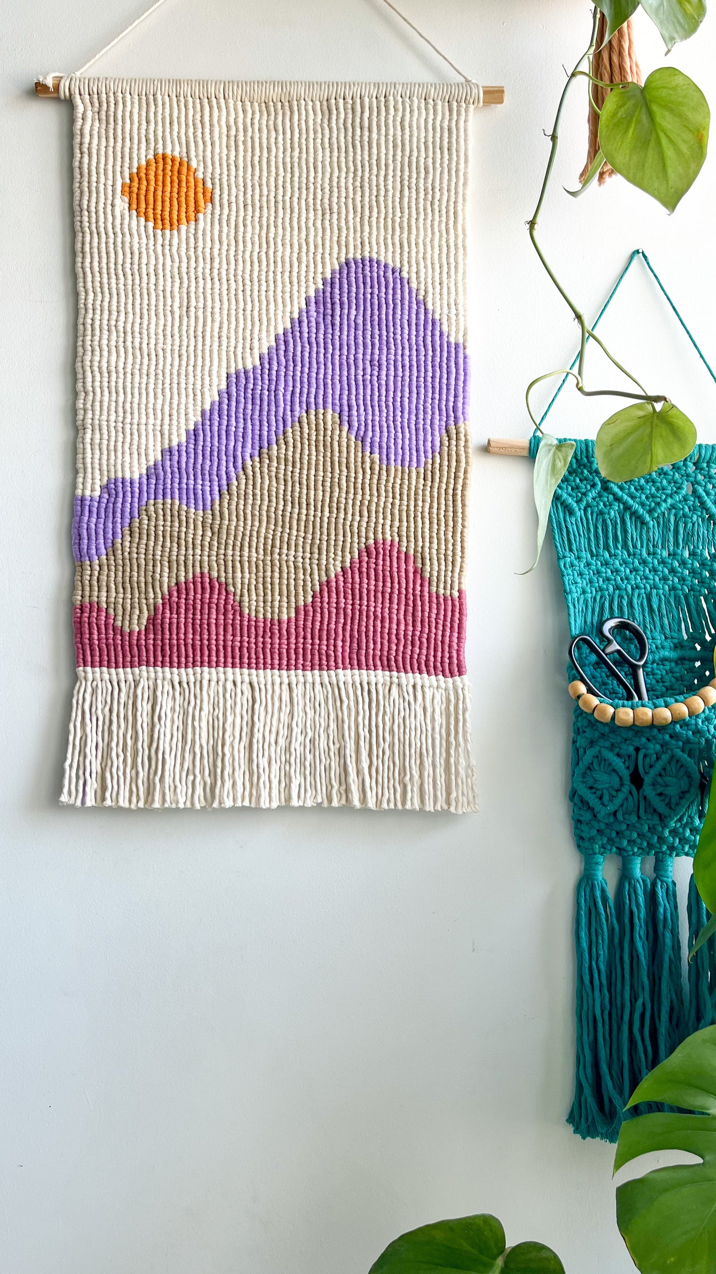 Macrame Landscape Tapestry