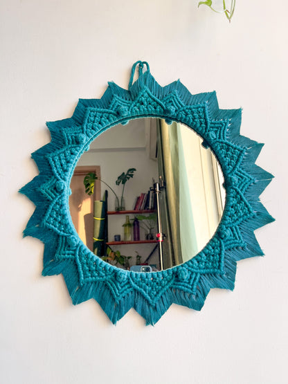 3 Pieces Berry Knot Macrame Wall Mirrors