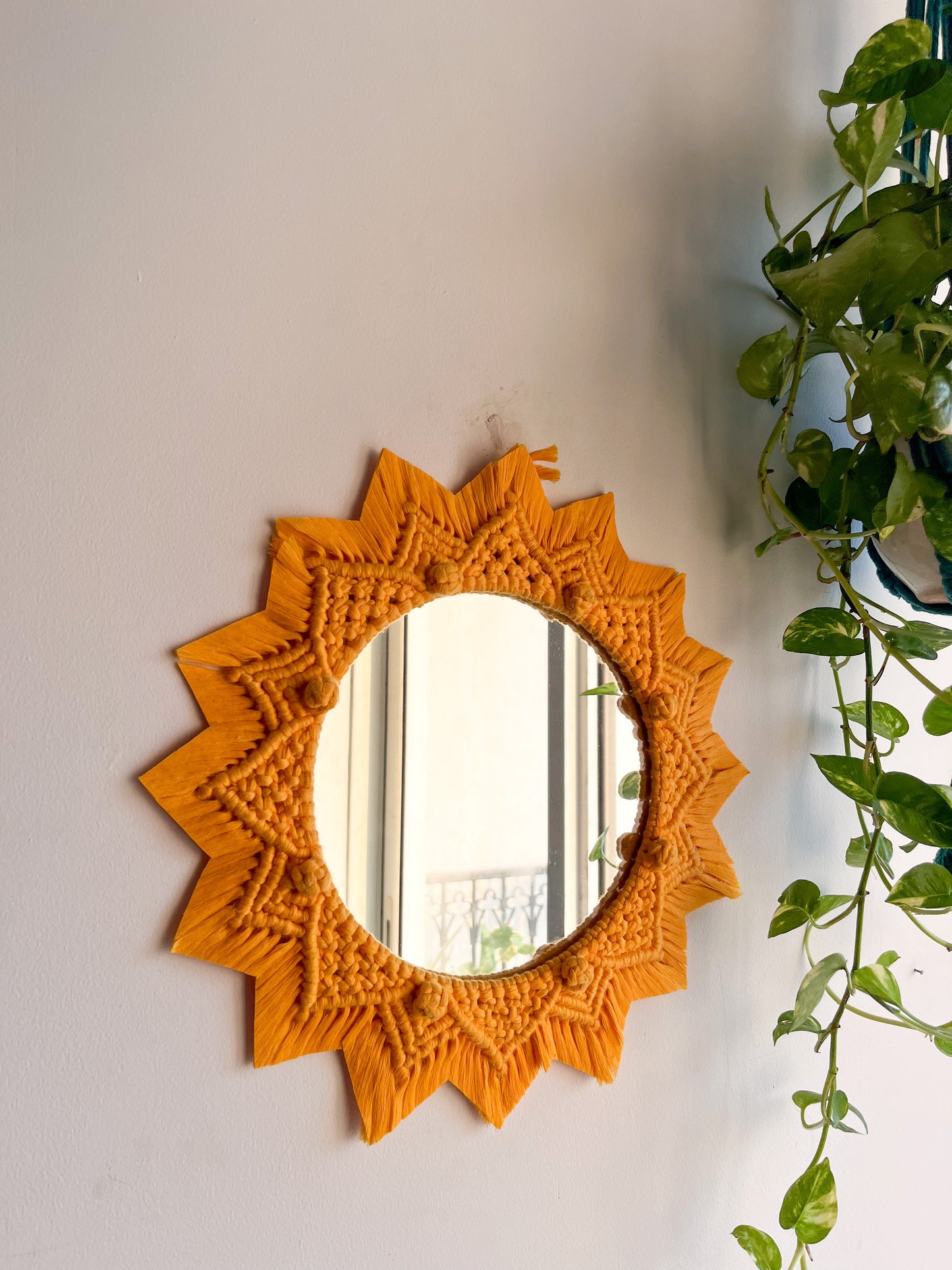 3 Pieces Berry Knot Macrame Wall Mirrors