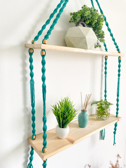 Double shelf wall hanging