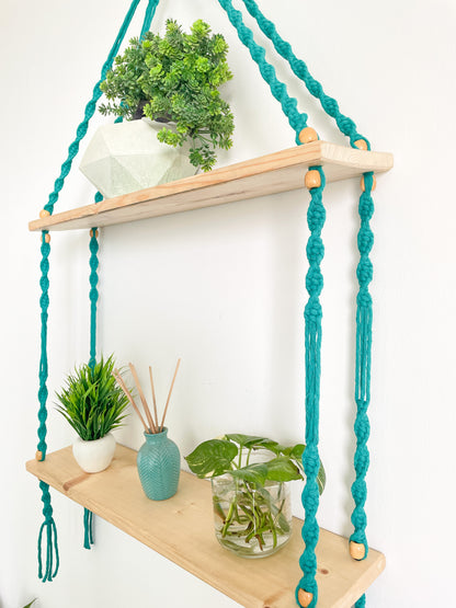 Double shelf wall hanging