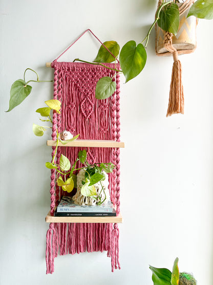 Double Shelf Macrame Hanging