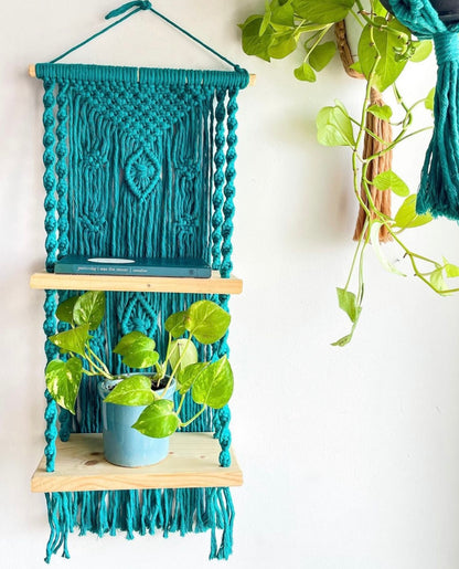 Double Shelf Macrame Hanging