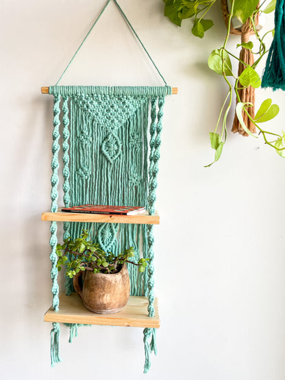 Double Shelf Macrame Hanging