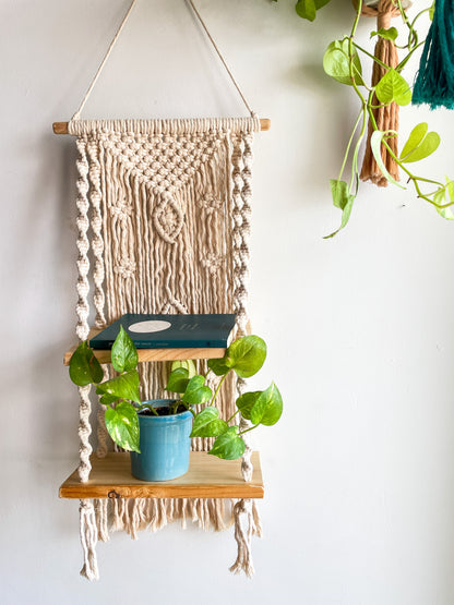 Double Shelf Macrame Hanging